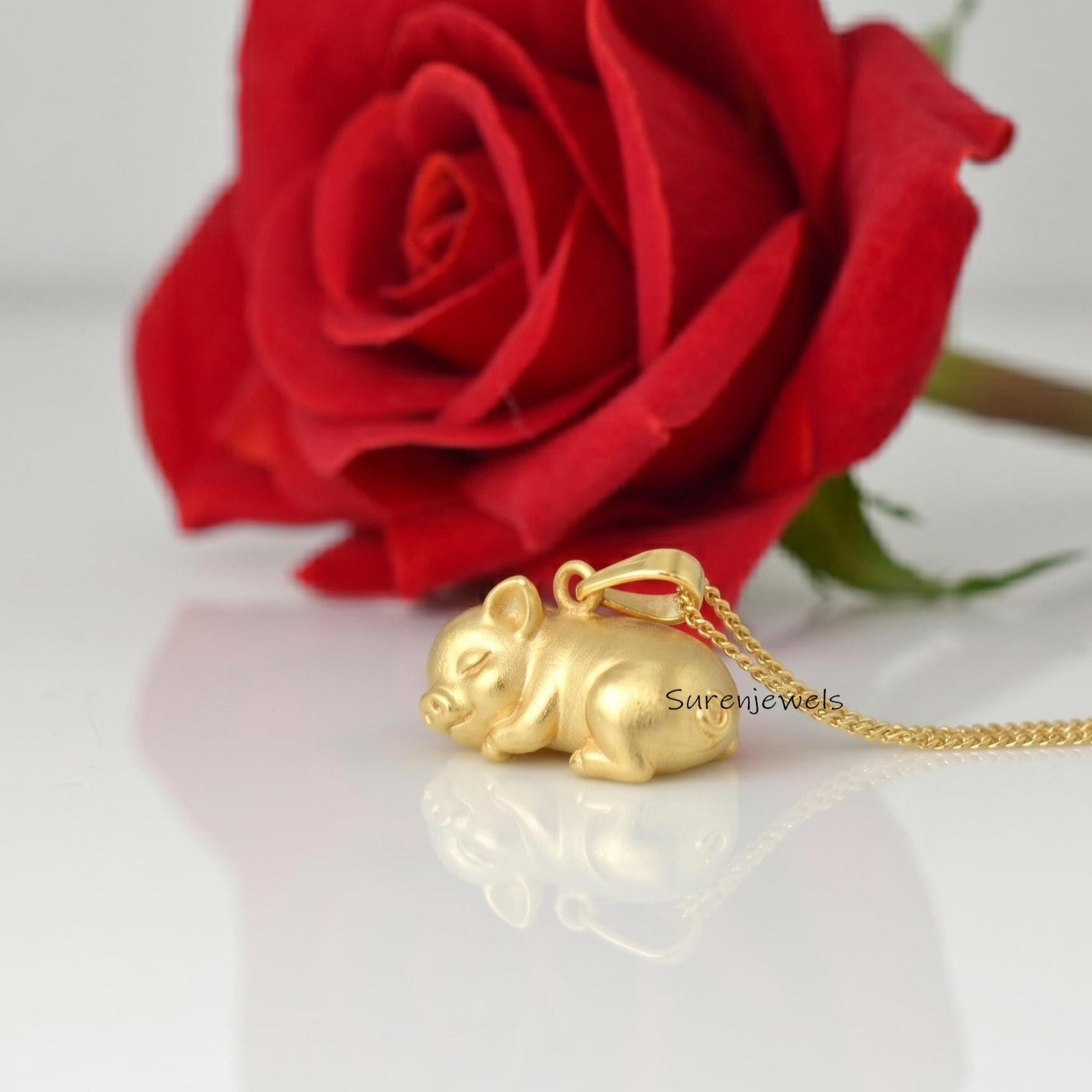 14K Gold Pig Pendant, Gold 3D Pig Pendant, Sleeping Piggy Pendant, Tiny Gold Animal Pig Pendant, Designer Trendy Pig, Cute Pi 14K Gold Pig Pendant, Gold 3D Pig Pendant, Sleeping Piggy Pendant, Tiny Gold Animal Pig Pendant, Designer Trendy Pig, Cute Pi
