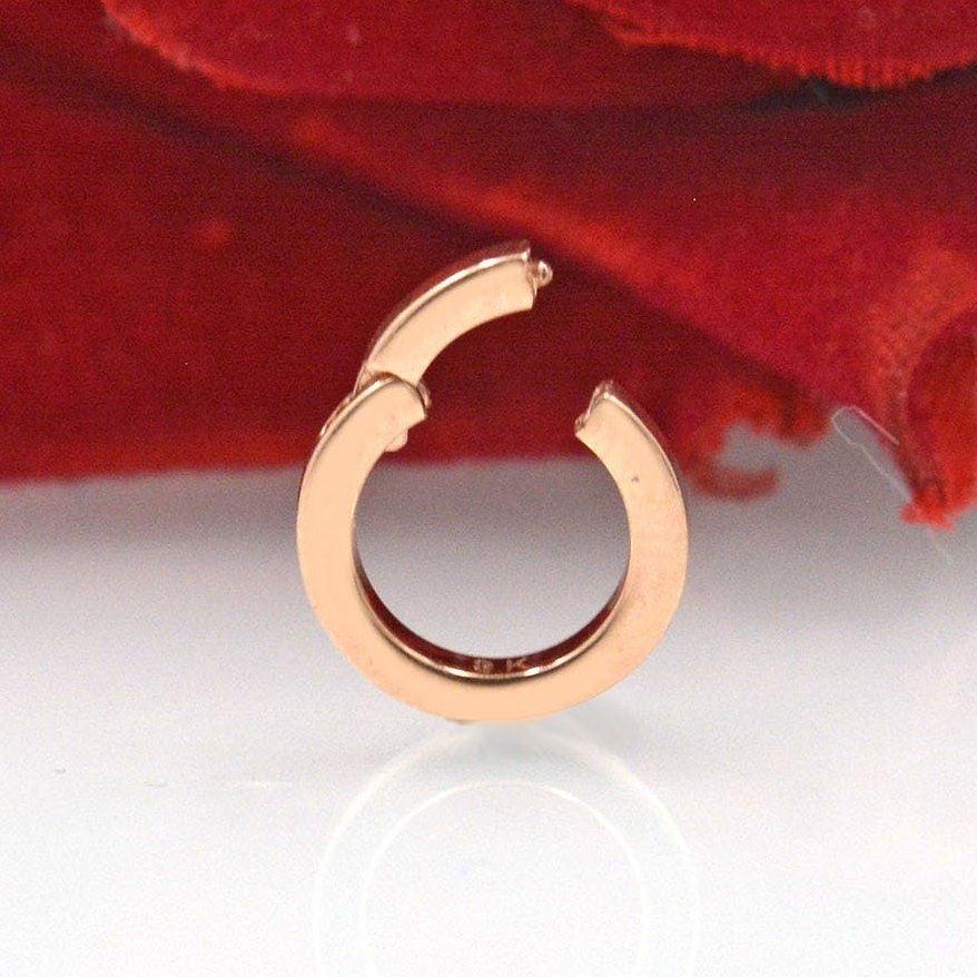 14K Gold Round Charm Holder Enhancer, Multi Charm - Suren Jewels | SKU: SJA1528- 14K Gold Round Charm Holder Enhancer, Multi Charm - Suren Jewels | SKU: SJA1528-