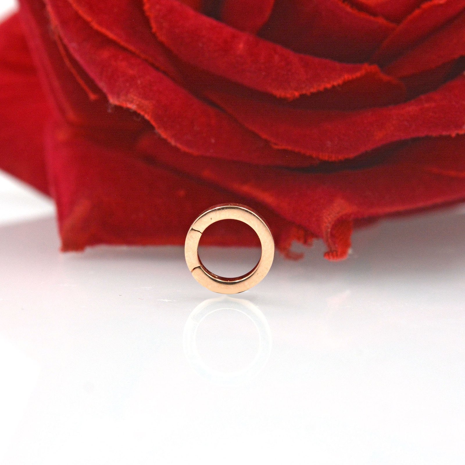 14K Gold Round Charm Holder Enhancer, Multi Charm - View 4 - Suren Jewels | SKU: SJA1528- 14K Gold Round Charm Holder Enhancer, Multi Charm - View 4 - Suren Jewels | SKU: SJA1528-