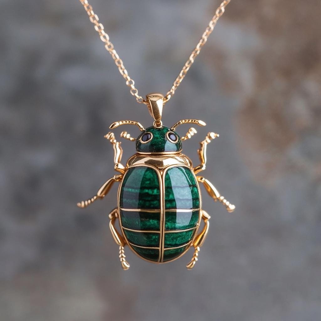 14K Gold Scarab Pendant, Hand Carved Egyptian Beetle Jewelry - View 5 - Suren Jewels | SKU: SJP4574-SLYGAZBKCZ-25M,SJP4961-SL 14K Gold Scarab Pendant, Hand Carved Egyptian Beetle Jewelry - View 5 - Suren Jewels | SKU: SJP4574-SLYGAZBKCZ-25M,SJP4961-SL