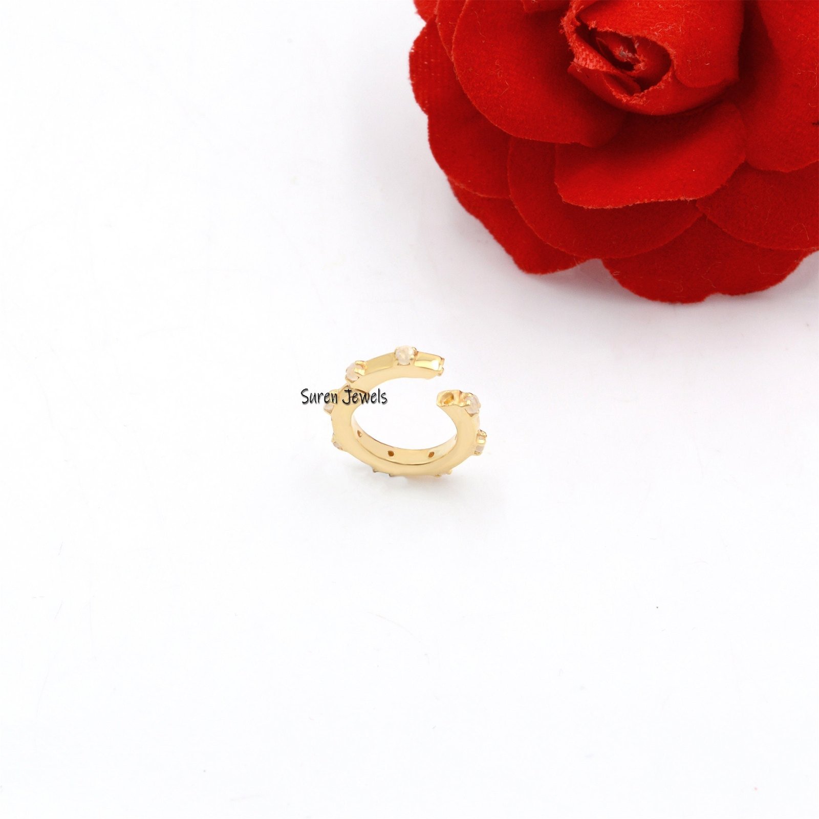 14k Gold Turquoise Charm Enhancer: Round Charm Lock - View 2 - Suren Jewels | SKU: SJP529-14KYGTQ-12M 14k Gold Turquoise Charm Enhancer: Round Charm Lock - View 2 - Suren Jewels | SKU: SJP529-14KYGTQ-12M