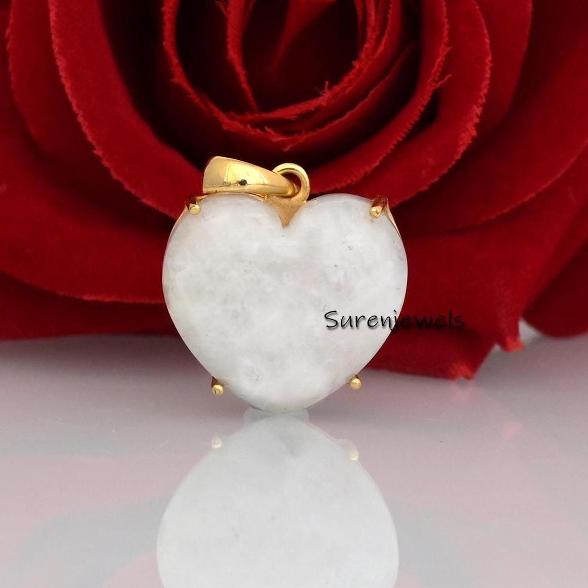14k Solid Gold Gemstone Heart Pendant: Lapis, Malachite, Onyx, Turquoise - Suren Jewels | SKU: SJP1022-SLYGAM-20M 14k Solid Gold Gemstone Heart Pendant: Lapis, Malachite, Onyx, Turquoise - Suren Jewels | SKU: SJP1022-SLYGAM-20M