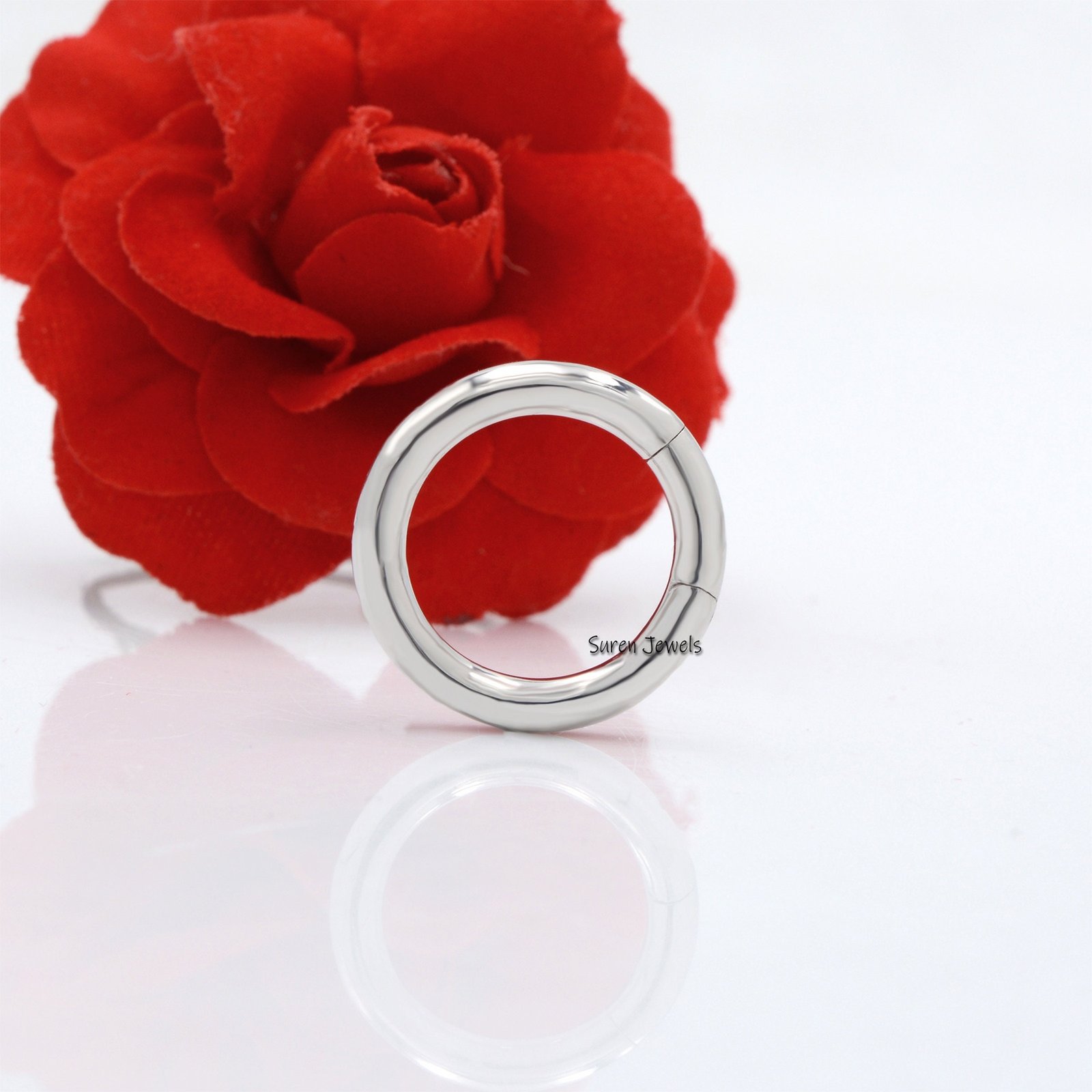 14K Yellow Gold Round Charm Enhancer - Handmade Gold Link - View 4 - Suren Jewels | SKU: SJP482-SLYG-20M 14K Yellow Gold Round Charm Enhancer - Handmade Gold Link - View 4 - Suren Jewels | SKU: SJP482-SLYG-20M