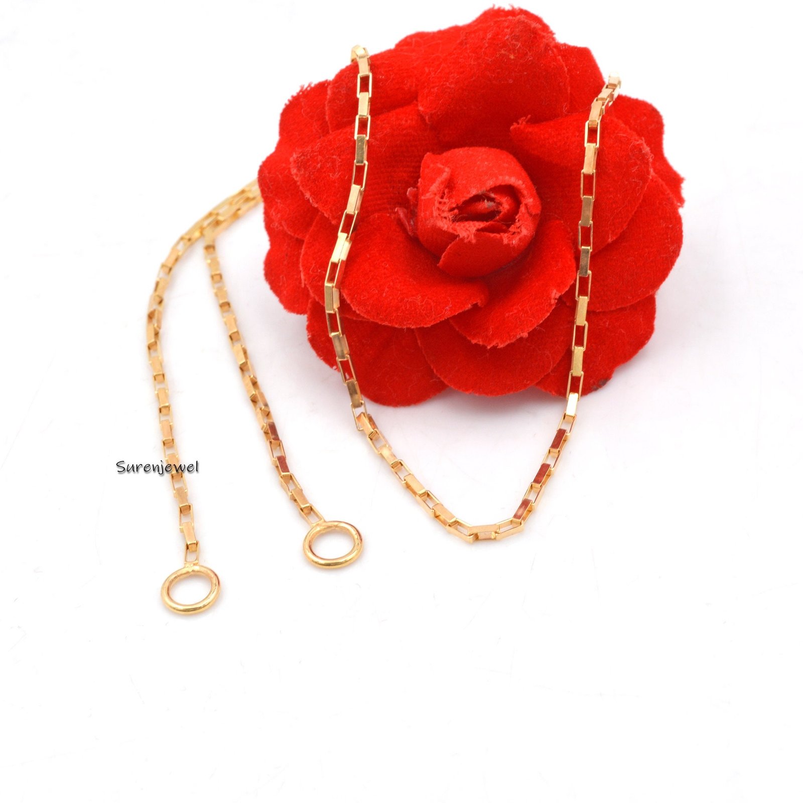 925 Silver Carabiner Box Chain Necklace: Square Link Padlock - Suren Jewels | SKU: G25-SLNS-28I 925 Silver Carabiner Box Chain Necklace: Square Link Padlock - Suren Jewels | SKU: G25-SLNS-28I