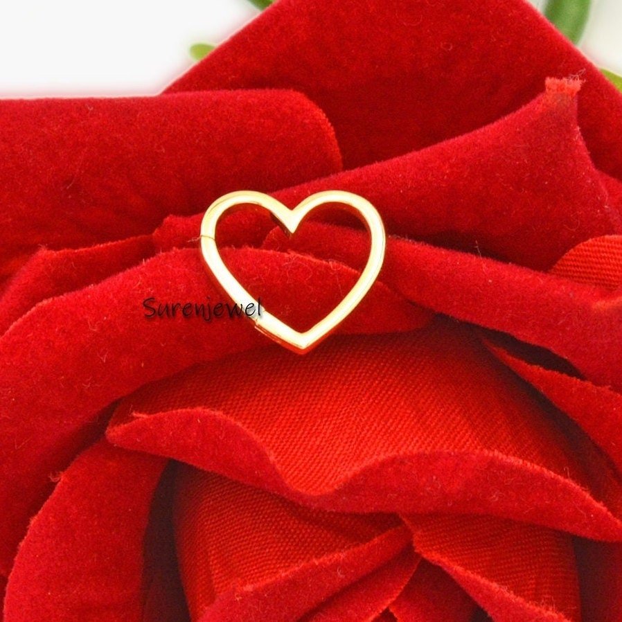 925 Silver Heart Enhancer Lock: Multi Charm Pendant, 15mm - Suren Jewels | SKU: SJP536-SLYG-N47-18I 925 Silver Heart Enhancer Lock: Multi Charm Pendant, 15mm - Suren Jewels | SKU: SJP536-SLYG-N47-18I