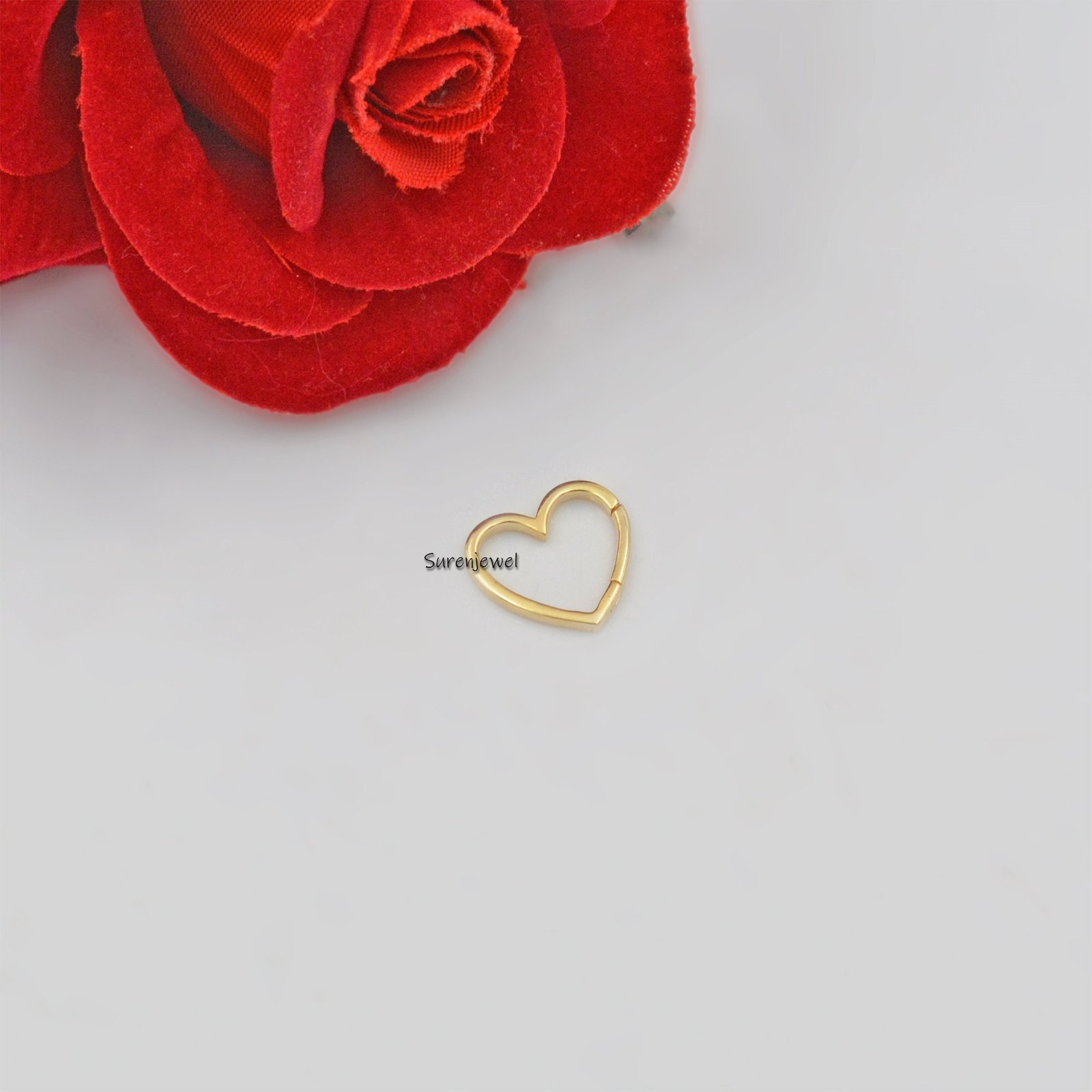 925 Silver Heart Enhancer Lock: Multi Charm Pendant, 15mm - View 7 - Suren Jewels | SKU: SJP536-SLYG-N47-18I 925 Silver Heart Enhancer Lock: Multi Charm Pendant, 15mm - View 7 - Suren Jewels | SKU: SJP536-SLYG-N47-18I