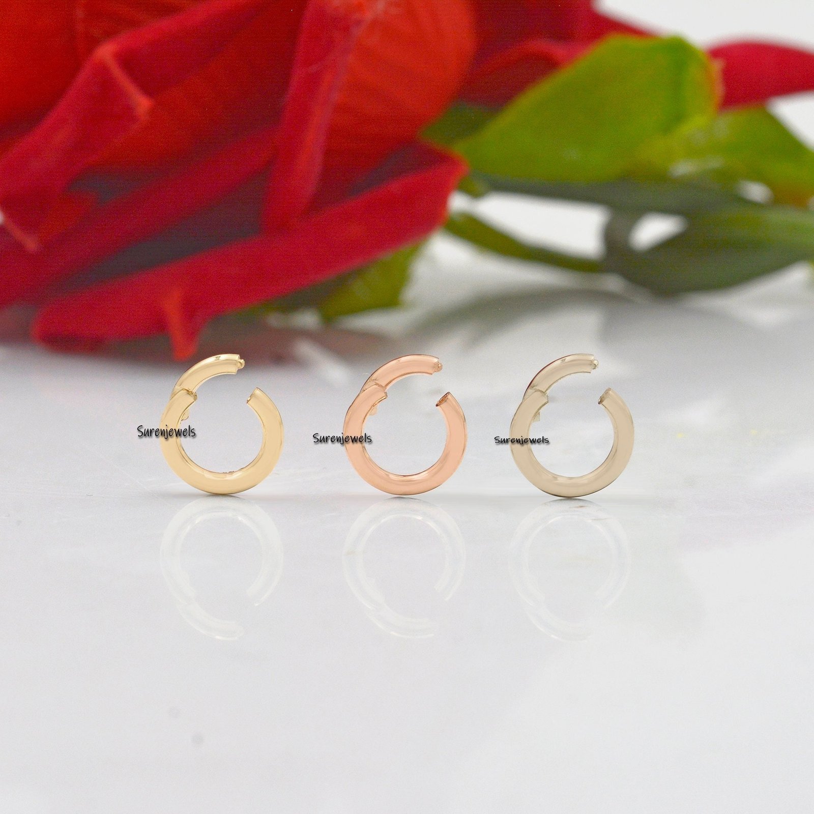 925 Silver Round Charms Holder: Enhancer Clasp Pendant - View 3 - Suren Jewels | SKU: SJP482-SLWG-10M 925 Silver Round Charms Holder: Enhancer Clasp Pendant - View 3 - Suren Jewels | SKU: SJP482-SLWG-10M