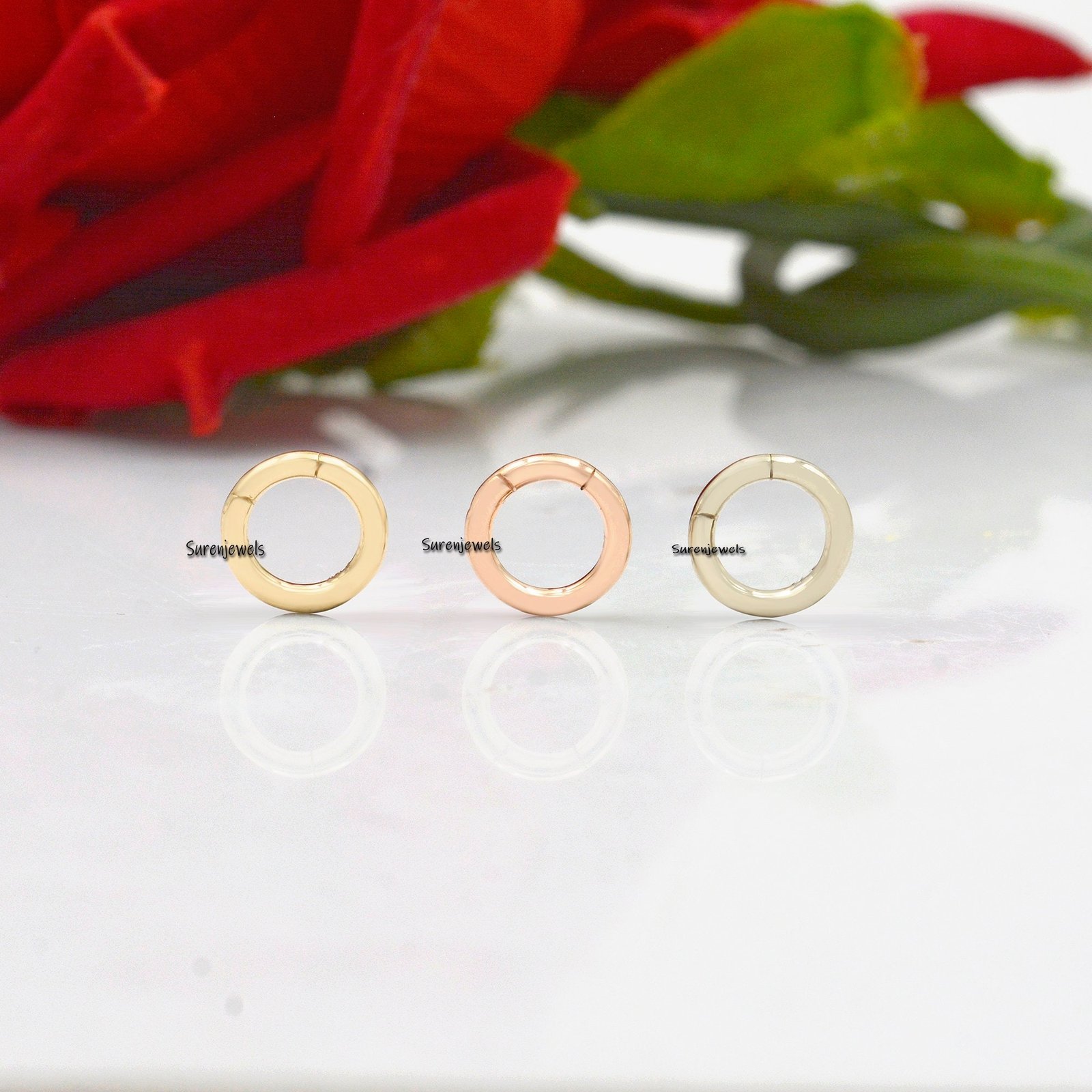 925 Silver Round Charms Holder: Enhancer Clasp Pendant - View 4 - Suren Jewels | SKU: SJP482-SLWG-10M 925 Silver Round Charms Holder: Enhancer Clasp Pendant - View 4 - Suren Jewels | SKU: SJP482-SLWG-10M