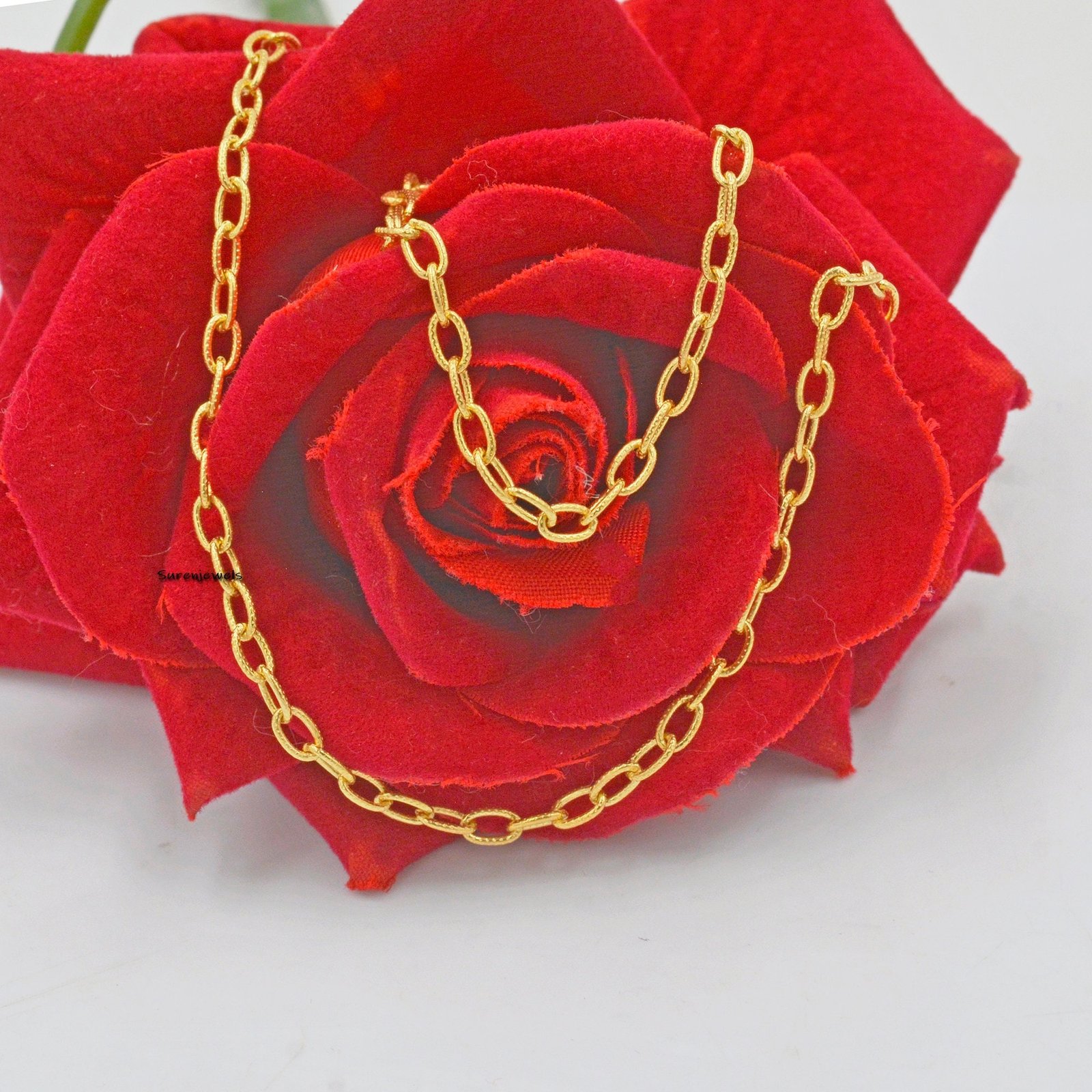 925 Sterling Silver Carabiner Cable Chain Necklace - 18 Inch - View 3 - Suren Jewels | SKU: SJN285-SLWG/G31-SLNS 925 Sterling Silver Carabiner Cable Chain Necklace - 18 Inch - View 3 - Suren Jewels | SKU: SJN285-SLWG/G31-SLNS