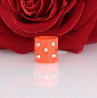 Gemstone Rondell Barrel Beads: Carved Rondell Barrel Charm - View 2 - Suren Jewels | SKU: SJF524-SLYGRQTQ Gemstone Rondell Barrel Beads: Carved Rondell Barrel Charm - View 2 - Suren Jewels | SKU: SJF524-SLYGRQTQ