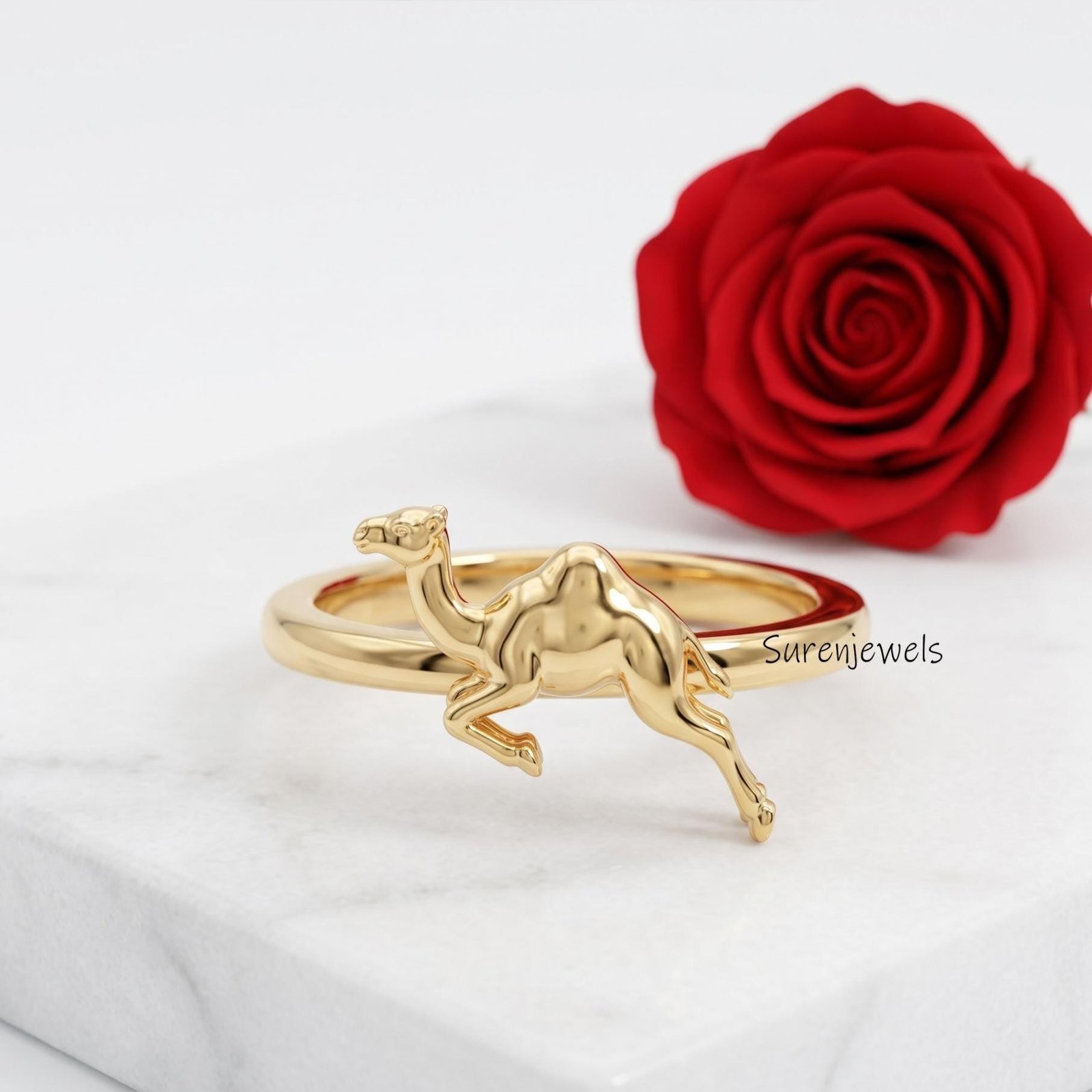 Gold Camel Ring, Dainty Animal Band, Desert Inspired Jewelry, Minimalist Camel Jewelry, Unique Gift for Her, Delicate Gold An Gold Camel Ring, Dainty Animal Band, Desert Inspired Jewelry, Minimalist Camel Jewelry, Unique Gift for Her, Delicate Gold An