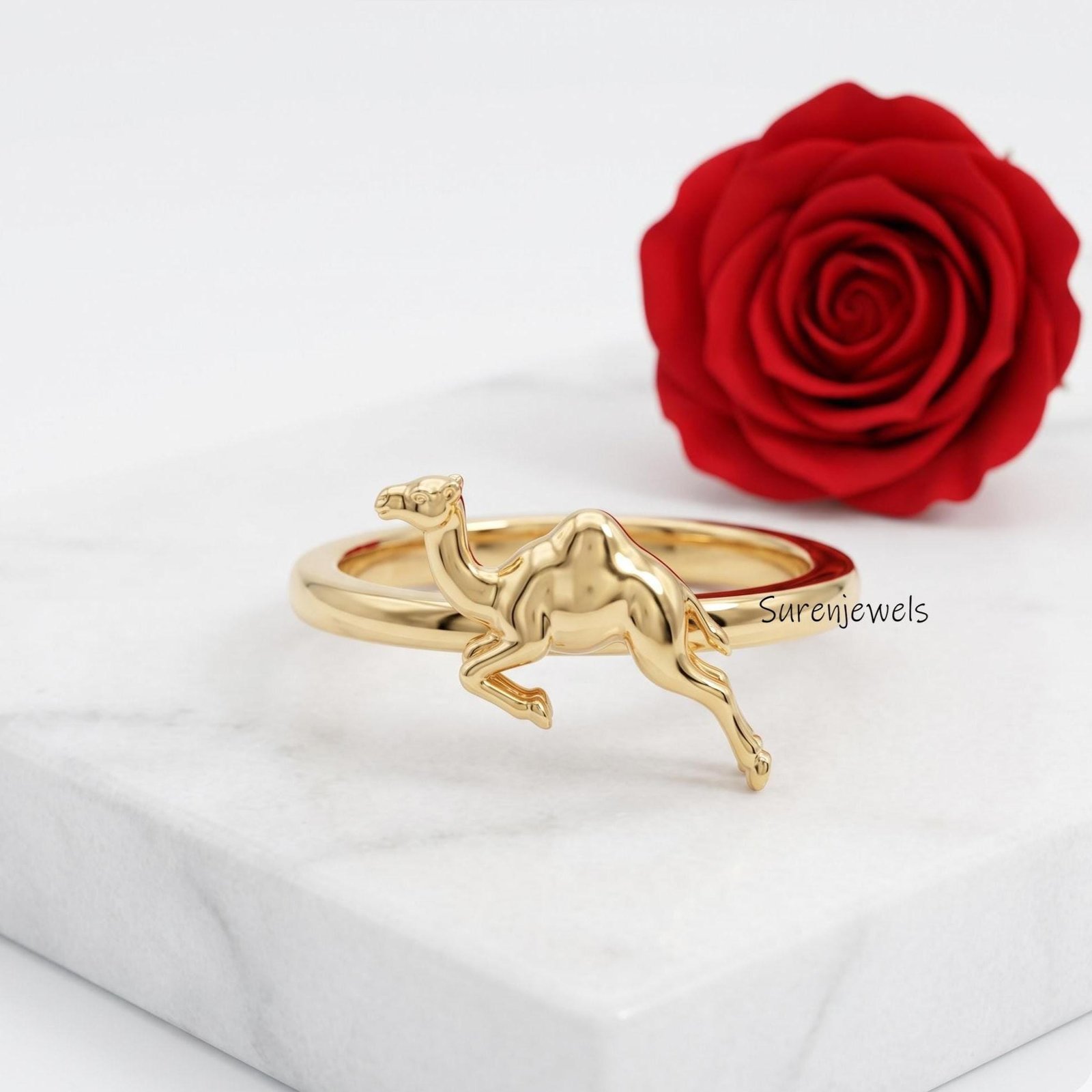 Gold Camel Ring, Dainty Animal Band, Desert Inspired Jewelry, Minimalist Camel Jewelry, Unique Gift for Her, Delicate Gold An Gold Camel Ring, Dainty Animal Band, Desert Inspired Jewelry, Minimalist Camel Jewelry, Unique Gift for Her, Delicate Gold An