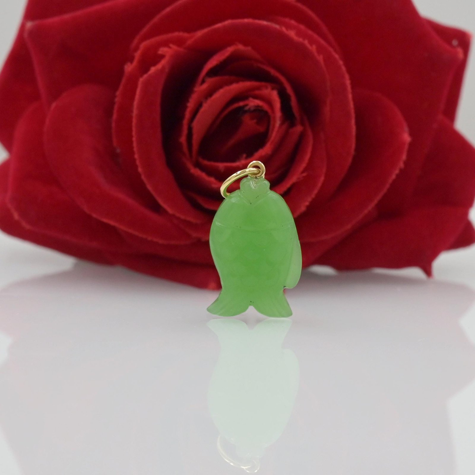 Hand Carved Gemstone Fish pendant, Handmade Designer Fish charms - View 2 - Suren Jewels | SKU: SJP3370 Hand Carved Gemstone Fish pendant, Handmade Designer Fish charms - View 2 - Suren Jewels | SKU: SJP3370