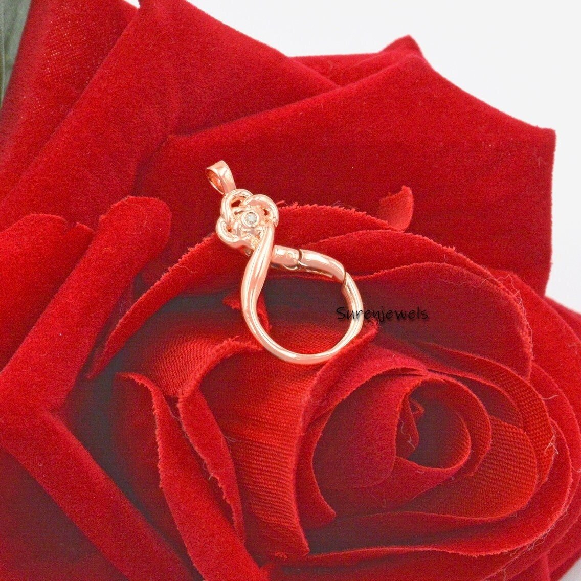 Handmade 14K Gold Diamond Charm Holder Pendant - Suren Jewels | SKU: SJP1113-SLNSDI-25M Handmade 14K Gold Diamond Charm Holder Pendant - Suren Jewels | SKU: SJP1113-SLNSDI-25M