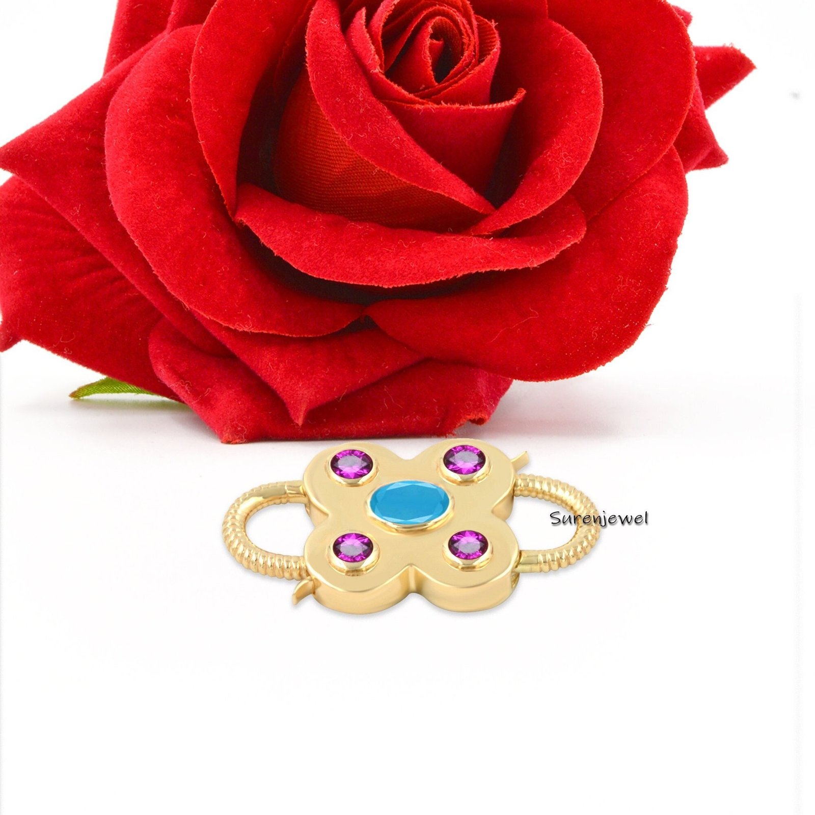 Handmade 14k Gold Plated Turquoise Padlock Pendant: Openable Jewelry - Suren Jewels | SKU: SJP65-SLYGTQPO-N47-18I-925 Handmade 14k Gold Plated Turquoise Padlock Pendant: Openable Jewelry - Suren Jewels | SKU: SJP65-SLYGTQPO-N47-18I-925