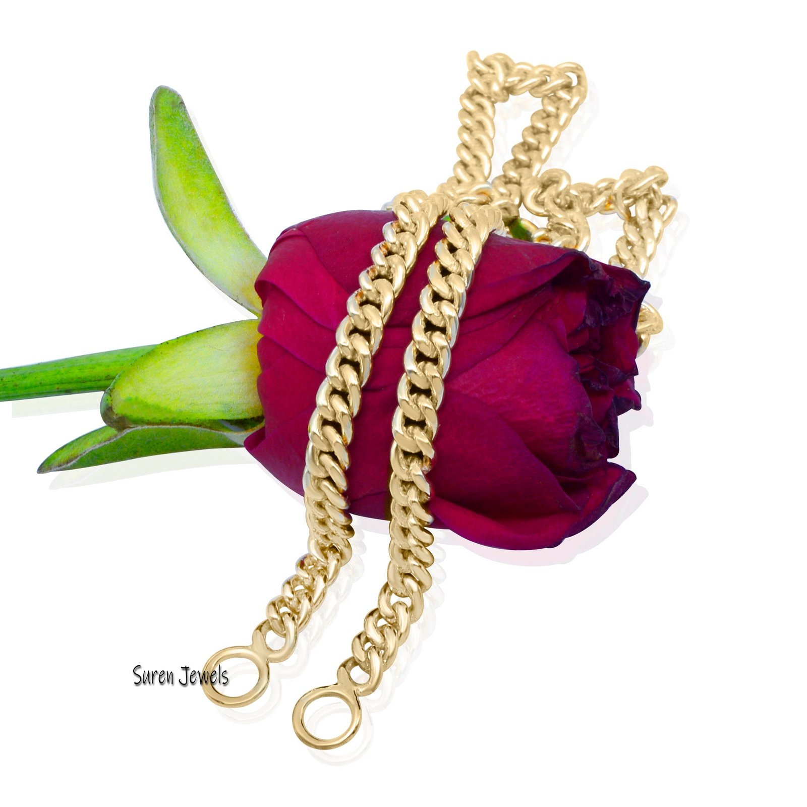 Oxidized 925 Sterling Silver Curb Chain Necklace - 18 Inch - View 6 - Suren Jewels | SKU: G17-SLOXYG-26I Oxidized 925 Sterling Silver Curb Chain Necklace - 18 Inch - View 6 - Suren Jewels | SKU: G17-SLOXYG-26I
