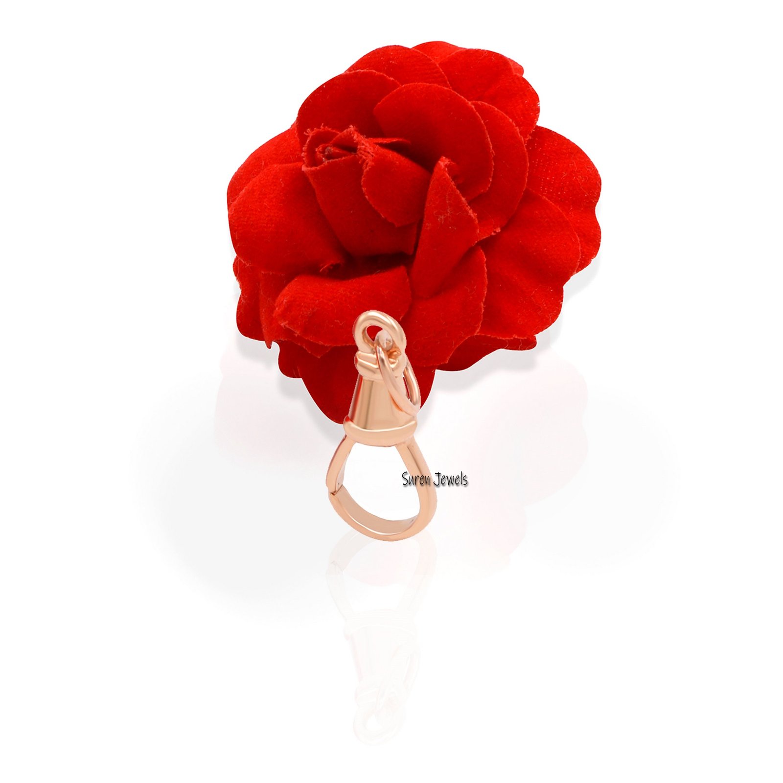 Sterling Silver Swivel Clasp: Triggerless 925 Push Lock Pendant - View 4 - Suren Jewels | SKU: SJF09-SLYG Sterling Silver Swivel Clasp: Triggerless 925 Push Lock Pendant - View 4 - Suren Jewels | SKU: SJF09-SLYG