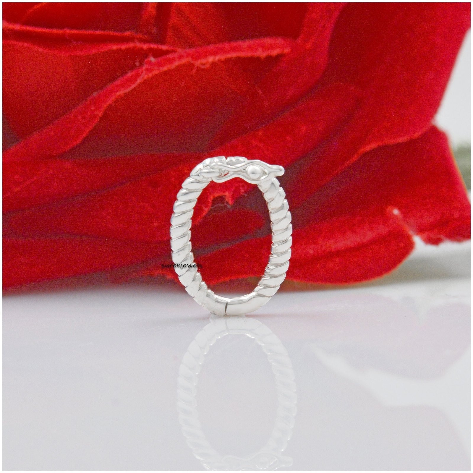 Sterling Silver Twisted Charm Holder Pendant - Hinged Oval (19mm) - Suren Jewels | SKU: SJP1290 Sterling Silver Twisted Charm Holder Pendant - Hinged Oval (19mm) - Suren Jewels | SKU: SJP1290